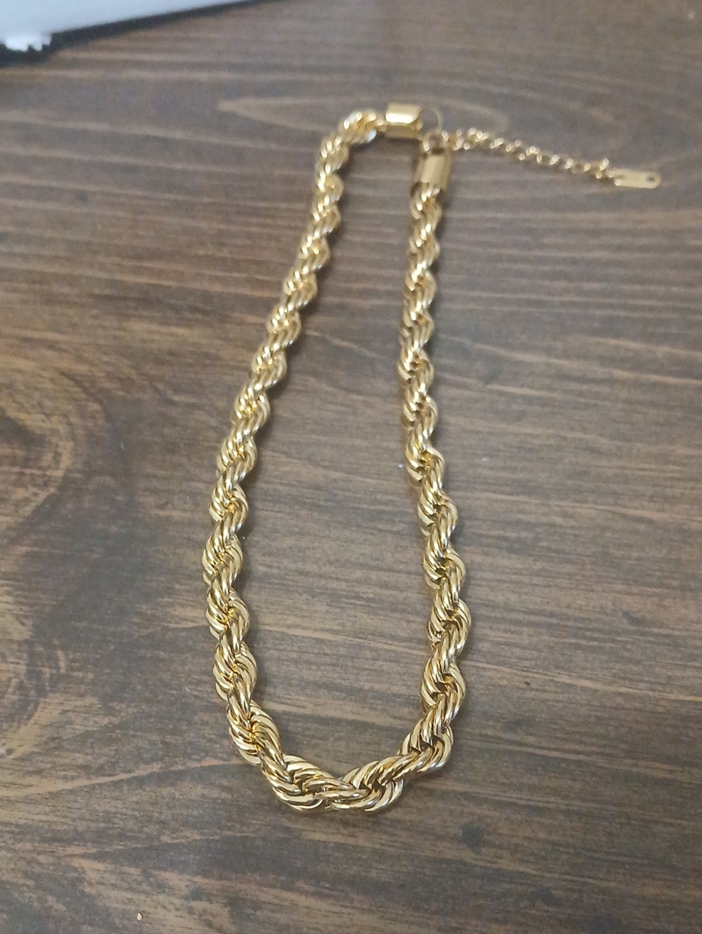 Gold Rope Chain Necklace - Women Jewelry